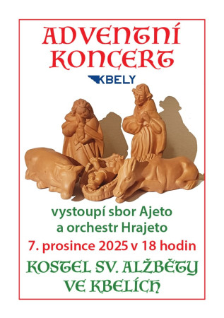 Adventní koncert ve Kbelích 7.12.2025
