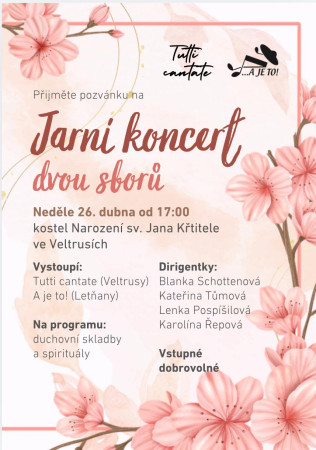 Neděle 26.4.2026 - Koncert ve Veltrusích